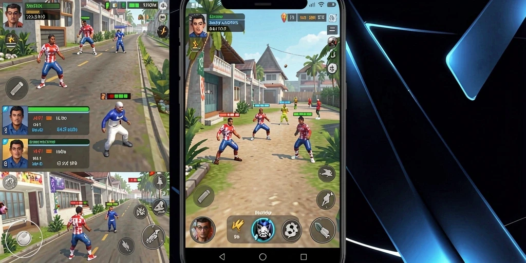 Screenshot menunjukkan karakter utama dalam misi petualangan.