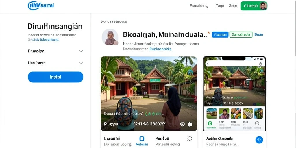 Tampilan antarmuka utama yang menarik.