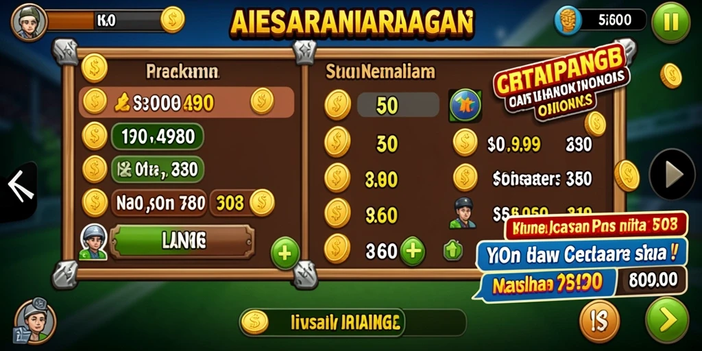 Screenshot menunjukkan tampilan permainan slot yang menarik.