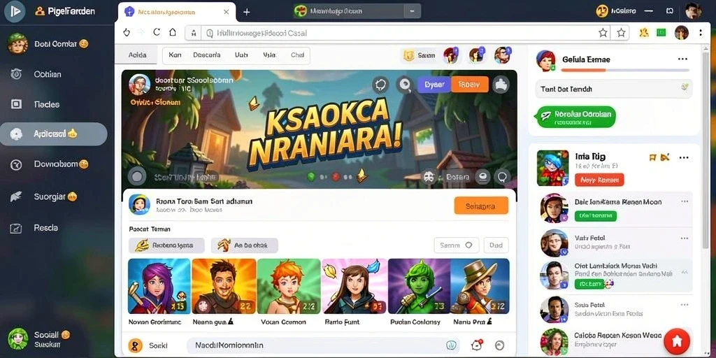 Tampilan utama aplikasi IN22 yang menarik.