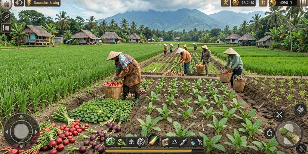 Tampilan antarmuka permainan OLX128 yang menarik.
