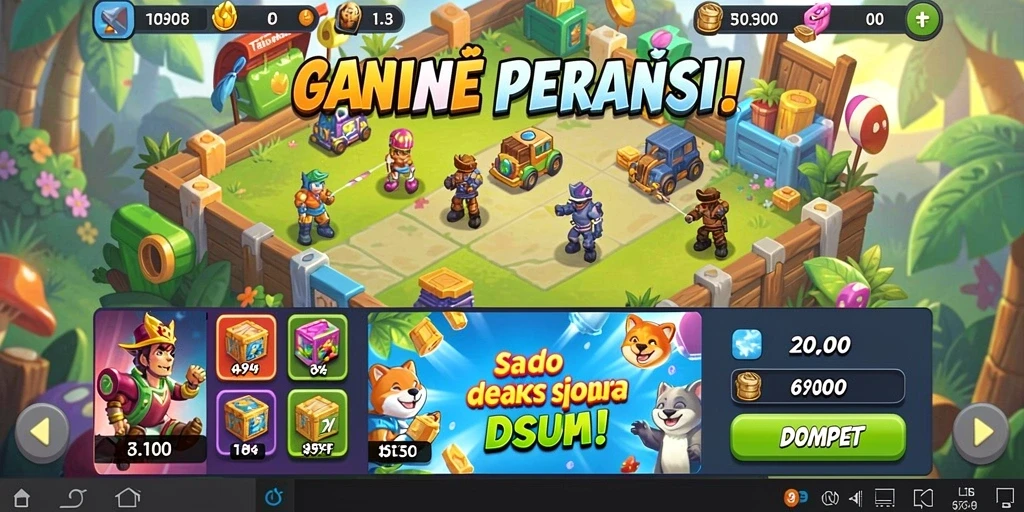 Screenshot RPVIP3 menampilkan grafik yang memukau.
