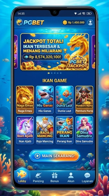 Cuplikan layar menu unduhan pgbet untuk perangkat Android